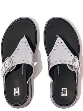 FitFlop Women's F-Mode Buckled Studded Sandals New!